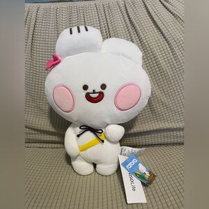 Ratara‎  White and Pink Stuffed Animal Plush Toy it brand new